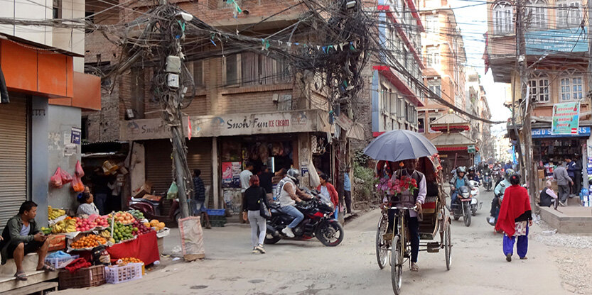 Nepaleesesch Postkaarte vum Guy Helminger - Kathmandu