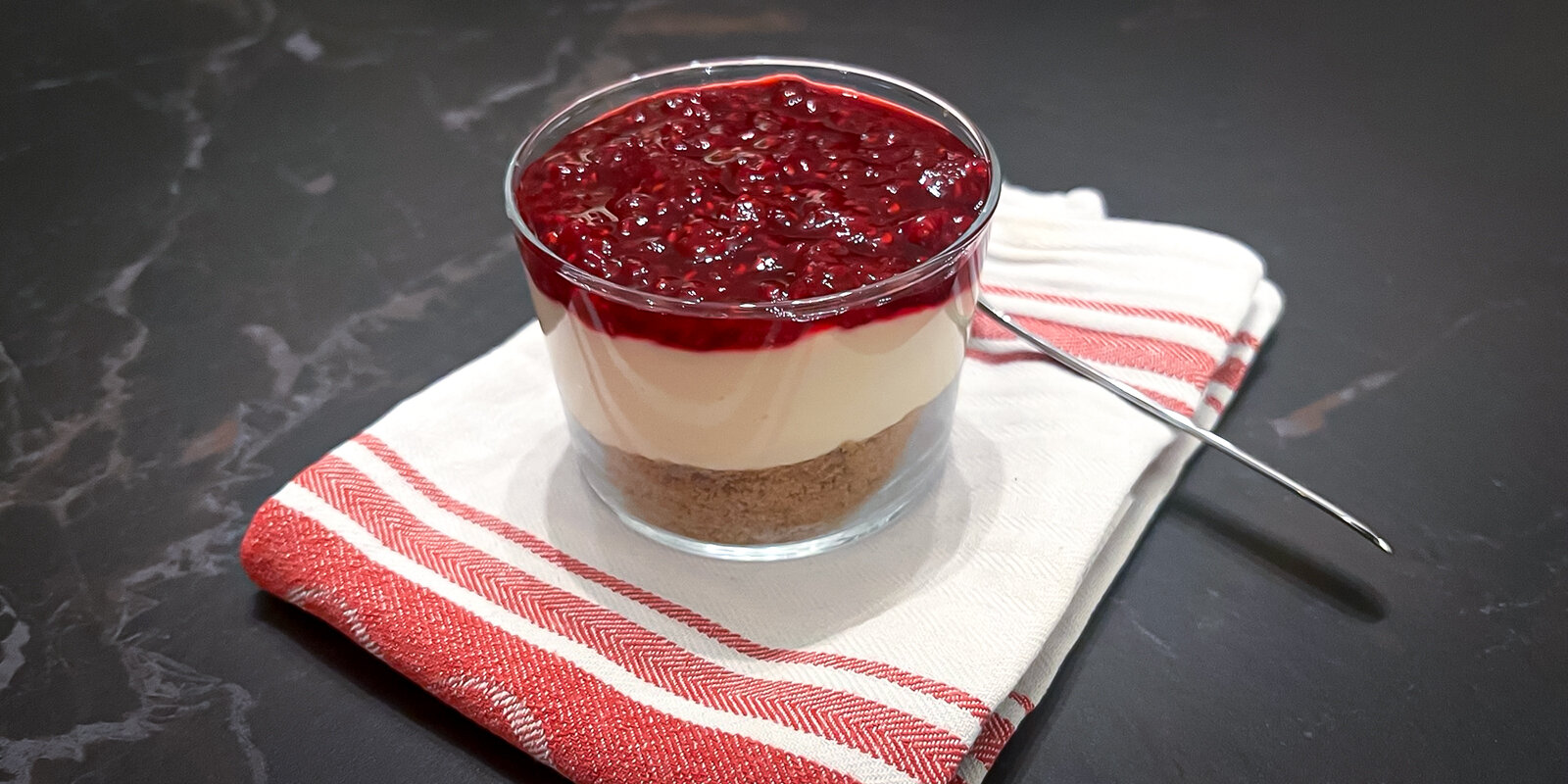 Veganen Cheesecake Parfait