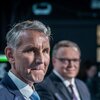 Verbueden Nazi-Parolen: Thüringer AfD-Chef Björn Höcke schëlleg gesprach