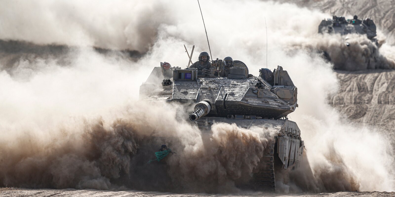 Panzer am Süde vun Israel | © picture alliance / NurPhoto | Saeed Qaq