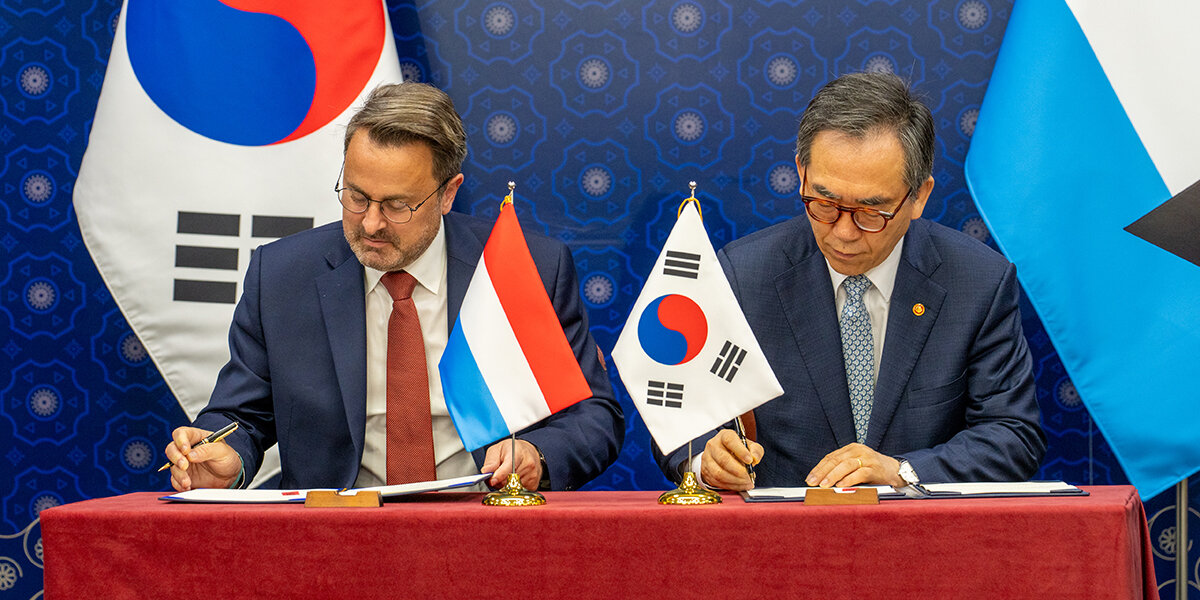 De Xavier Bettel mam südkoreaneschen Ausseminister Tae-yul Cho | © MAE