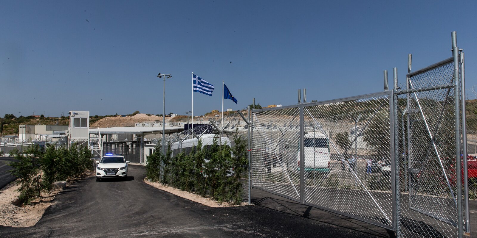 Flüchtlingscamp zu Samos | © picture alliance / ANE / Eurokinissi | Agenturfoto