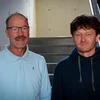 De konventionelle Bauer Guy Feyder an de Biobauer Tom Kass | © Morgane Weidig Lount et sech fir Baueren op Bio ëmzeklammen? | © Morgane Weidig