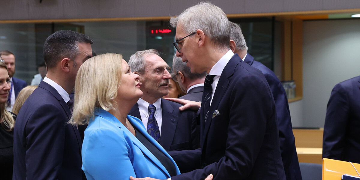 Déi däitsch Inneministesch Nancy Faeser an de Léon Gloden zu Bréissel. | © European Council