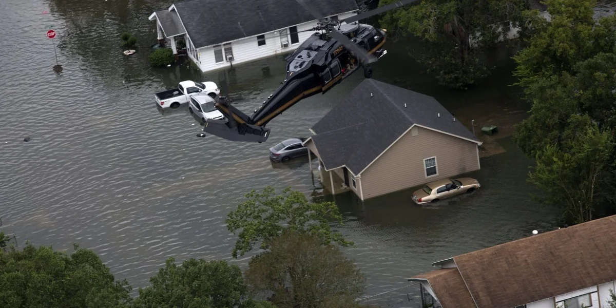 De Floss Guadalupe ass banne 45 Minutten ëm aacht Meter geklommen | © Garrison Flood Control