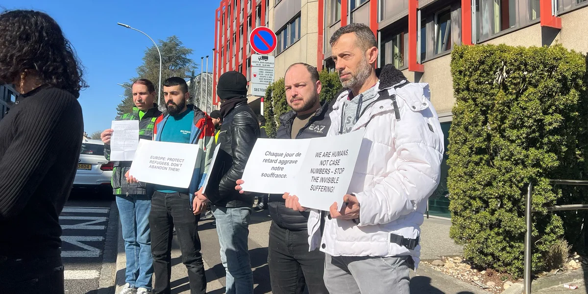 Syresch Asyldemandeuren demonstréieren an der Stad | © Sophie Schroeder