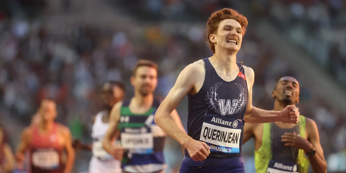 De Lëtzebuerger Athlet Ruben Querinjean gewënnt den 3.000 Meter Steeplechase an der Diamond League | © OLIVIER HOSLET