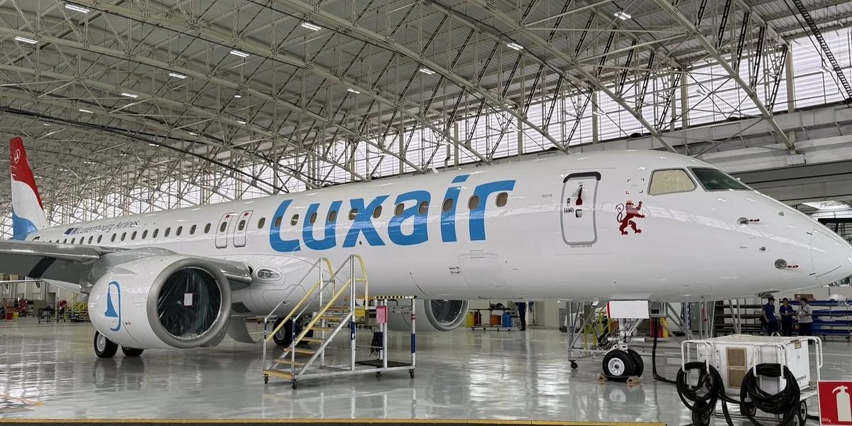 D'Luxair rechent Enn dës Joers mam éischten neien Embraer-Fliger | © Luxair