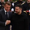 Selenskyj eng 10. Kéier zënter dem Krichsufank op Visitt beim Macron | © EPA/TERESA SUAREZ / POOL