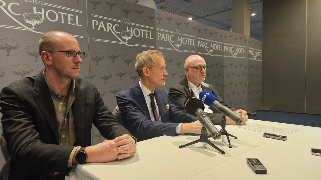 V.l.n.r.: Sébastien Diederich (Generalsekretär), Chris Roller (President), Carlo Ahlborn (Vizepresident) | © Morgane Weidig