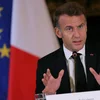 Emmanuel Macron "ganz skeptesch" par rapport zu kuerzfristegem Fridden an der Ukrain | © EPA/THOMAS SAMSON / POOL MAXPPP OUT