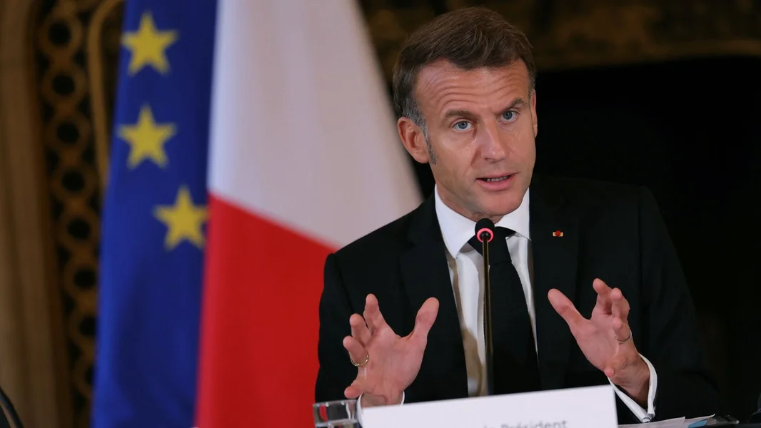 De franséische President Emmanuel Macron | © EPA/THOMAS SAMSON / POOL MAXPPP OUT