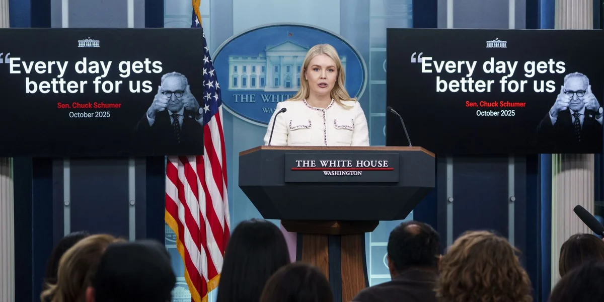 D'Pressespriecherin vum Wäissen Haus, d'Karoline Leavitt | © EPA/WILL OLIVER