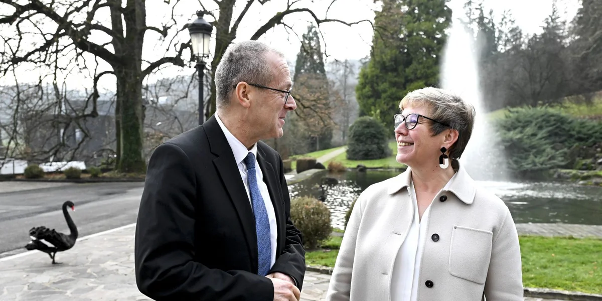 Den Dr Hans Kluge (WHO) mat der Gesondheetsministerin Martine Deprez (CSV) | © SIP / Frédéric Sierakowski