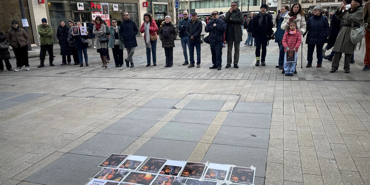 "Fir hir Stëmm weider ze droen" - Um Hamilius goufe Sanktioune géint den Iran gefuerdert | © Carole Schimmer