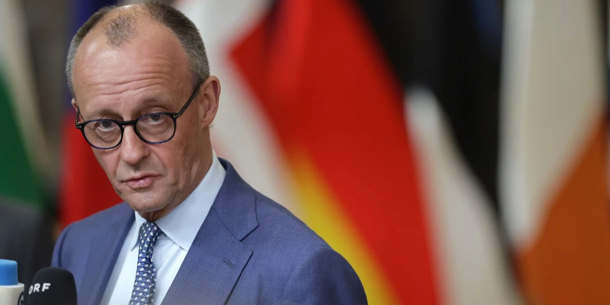 Friedrich Merz: Europa als normativ Alternativ zu Imperialismus an Autokratie  | © EPA/OLIVIER MATTHYS