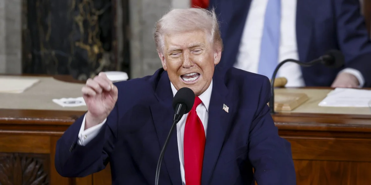 Ried zur Lag vun der Natioun: Donald Trump schwätzt vu Gëllenem Zäitalter fir d'USA | © EPA/WILL OLIVER