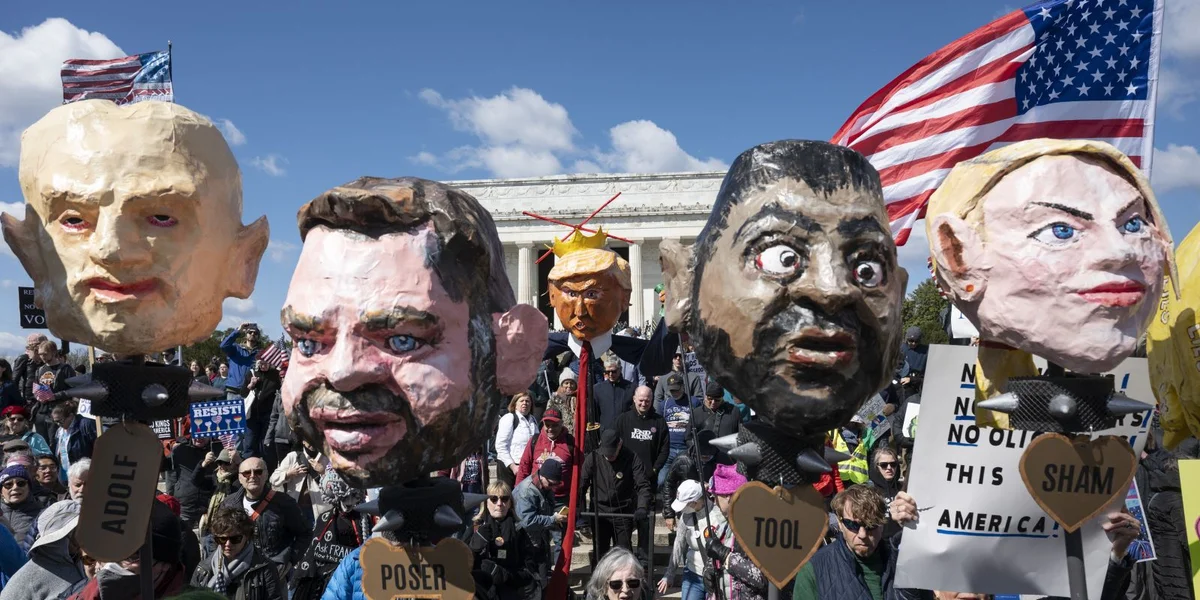 "No Kings"-Demonstratiounen: Dausenden Amerikaner gi géint Trump-Politik op d'Strooss | © EPA/LUKE JOHNSON