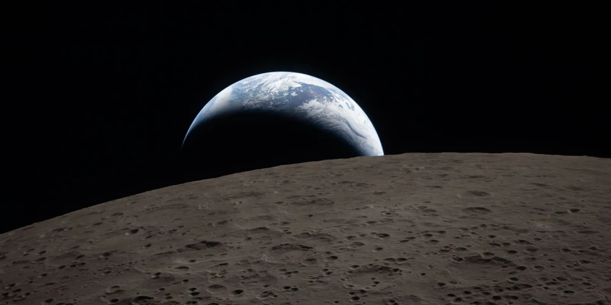 Moundmissioun Artemis 2: Spektakulär Foto vum "Äerdënnergang"  | © EPA/NASA