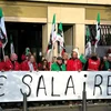 Fuerderung no méi Mindestloun - Demonstratioun virum Aarbechtsministère | © Sté Bisenius