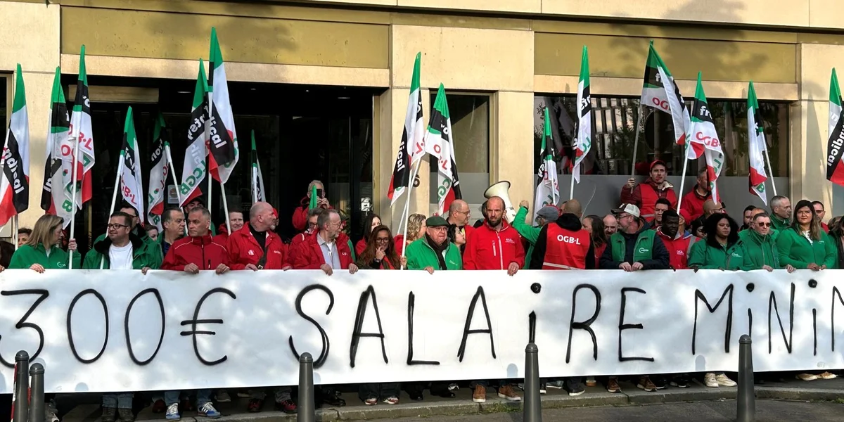 Manifestatioun virum Aarbechtsministère | © Sté Bisenius