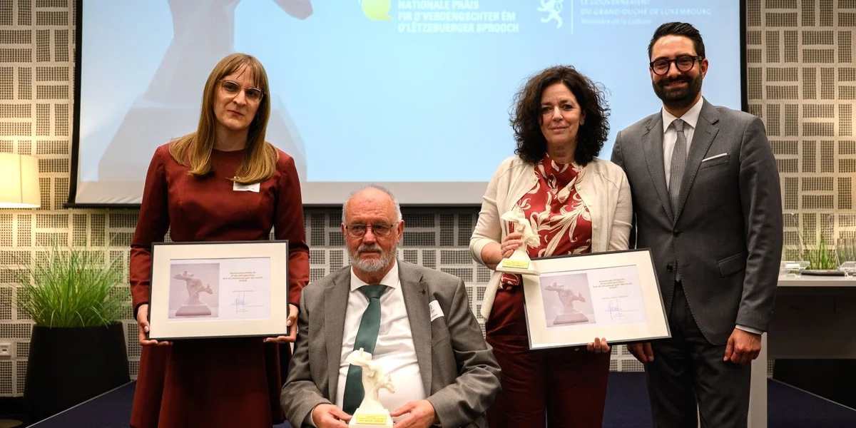 Nationale Präis fir d'Verdéngschter ëm d’Lëtzebuerger Sprooch gouf iwwerreecht | © Gilles Kayser
