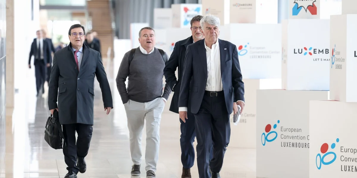 Steve Heiliger (CGFP), Patrick Remakel (SNE/CGFP), Gilbert Goergen (CGFP), Romain Wolff (CGFP)  | © © SIP / Sophie Margue
