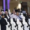 D'Spëtzt vun der FIFA stellt sech hanner hiren ëmstriddene President Infantino | © EPA/JALAL MORCHIDI