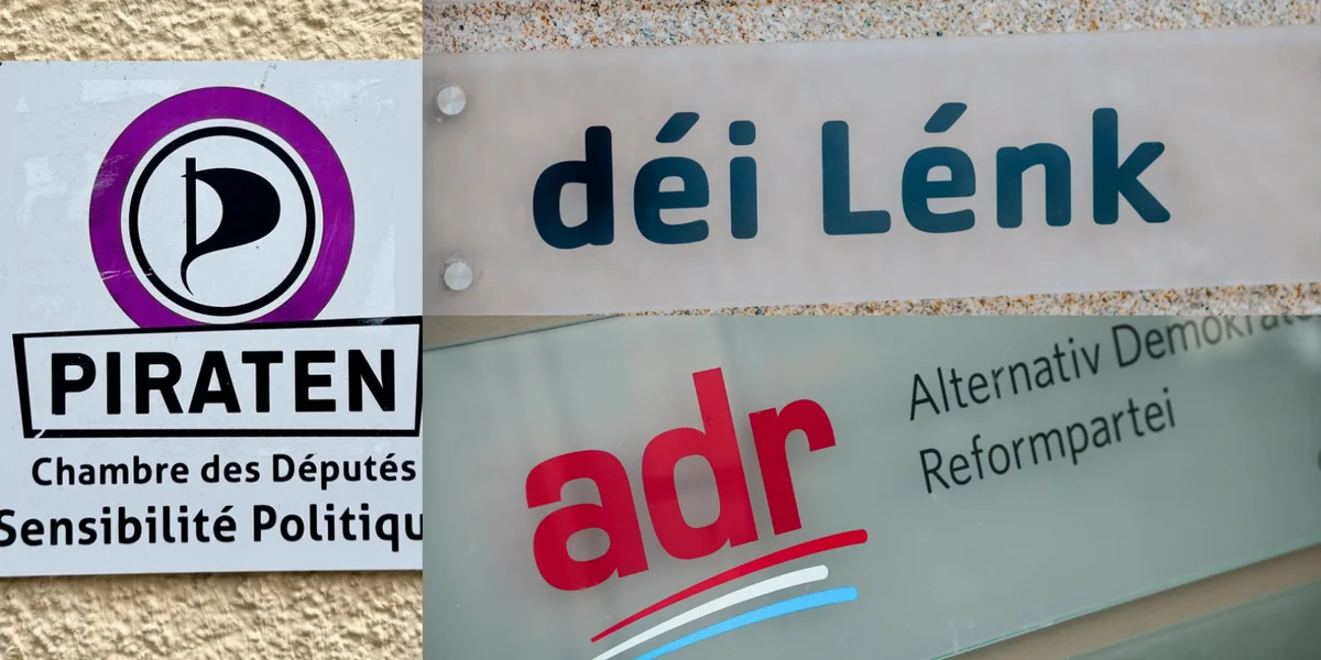 déi Lénk, ADR a Pirate sinn net bei der "Plattform fir Demokratie" dobäi. Firwat? | © Collage Radio 100,7