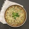 Quiche mat Porretten a gereechertem Tofu